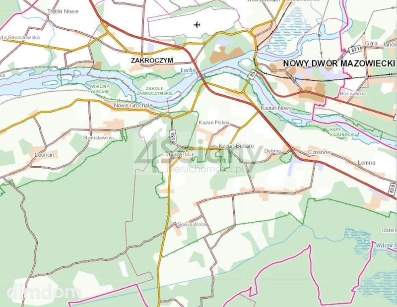 Do sprzedania działka położona w Kazuniu Polskim bezpośrednio przy drodze powiatowej numer 579 ( 5000 m2 działka inwestycyjna) - 104639691.jpg