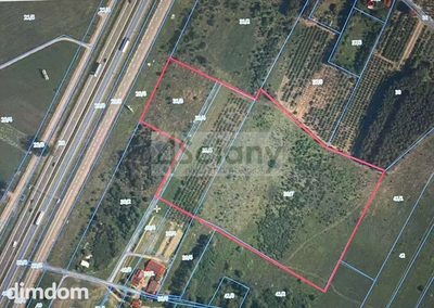 Działka inwestycyjna 35000  m2 przy trasie S 8 w pobliżu Mc Donald, 500 m do południowego wiaduktu - zjazdu z trasy S8 , 5 km w lini prostej do aquaparku Suntago. W okolicy jest planowana duża obwodn… - 5