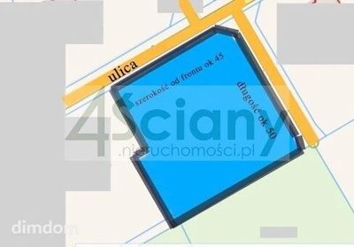 Działka budowlana o powierzchni 2415 m² położona w miejscowości Strzeniówka (gmina Nadarzyn).