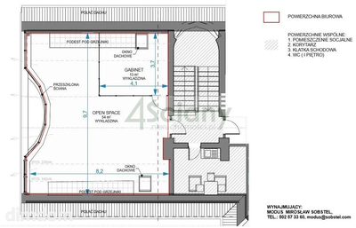 Do wynajęcia biuro typu open-space na 2 piętrze budynku biurowego w rejonie skrzyżowania Grochowska, Ostrobramska, Marsa. - 3