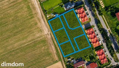 5 działek budowlanych- 7 km od centrum Malborka. - 2