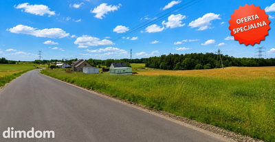 Działka budowlana 1282 m² z MPZP , Donimierz koło