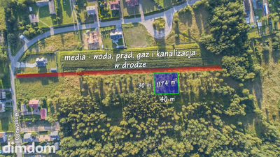 Działka pod budowe domu 1174 m2