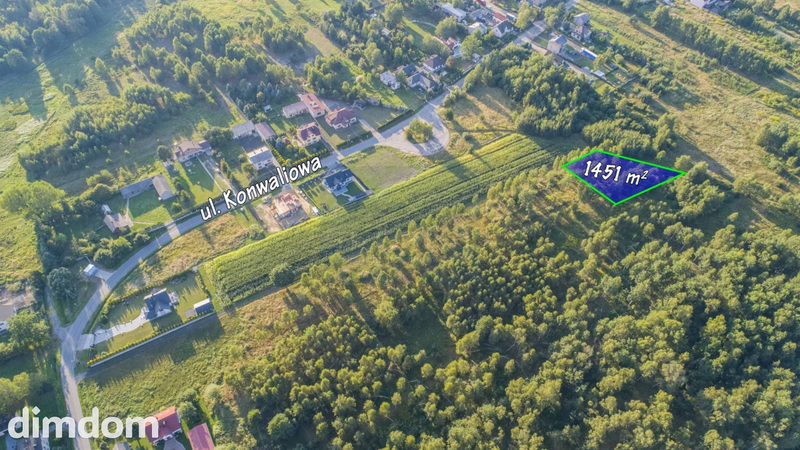 Biuro Nieruchomości Sverum ma w swojej ofercie do sprzedaży działkę o pow.1451m2 przy ulicy Konwaliowej w miejscowości Sobuczyna gmina Poczesna - dd_a513d171_zs_CZE-490019_1.jpg
