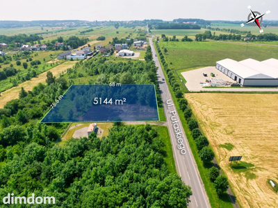 Działka do Wynajęcia Myszków ul Pułaskiego 5144m2