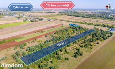 Duża działka budowlana Przymiłowice 8507 m2