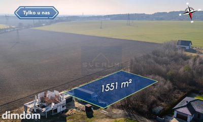 Działka pod zabudowę jednorodzinną Północ 1551m2 - 3