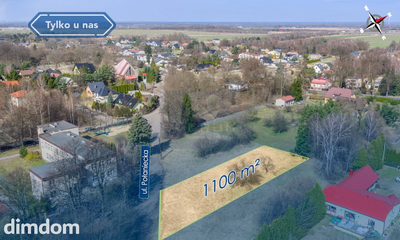 Działka 1100 m² pod dom lub usługi Wyczerpy.