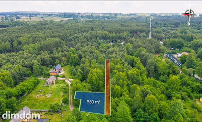 Działka budowlana w środku lasu  950m2