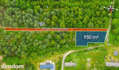 Działka budowlana w środku lasu  950m2 - 3
