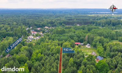 Działka budowlana w środku lasu  950m2 - 5