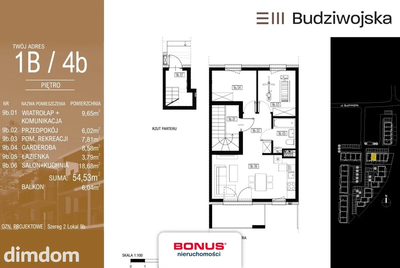 3- pokojowe | Niski blok | 54,53m2 - 3