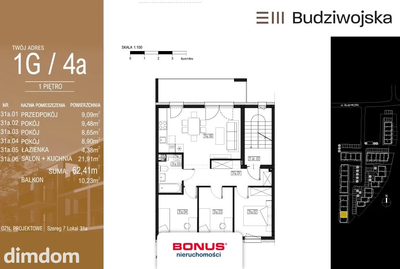 4-pokojowe |  62,41m2 | Szybki dojazd do centrum - 2
