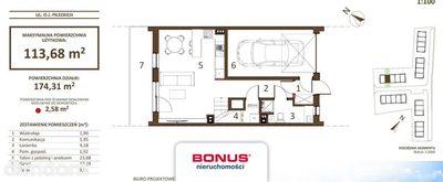 Szeregówka z garażem w bryle | 113,68m2 - 4
