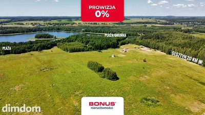dz. budowlana nad jeziorem, raty 0%