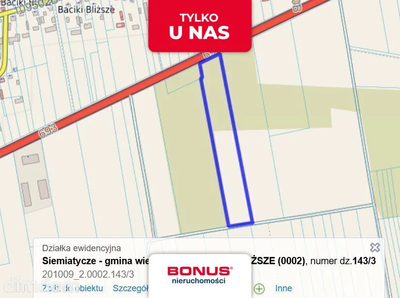 Działka Leśno - rolna 1,83 ha