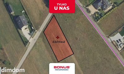 Atrakcyjna działka budowlana 1105m2 - Sowia Wola
