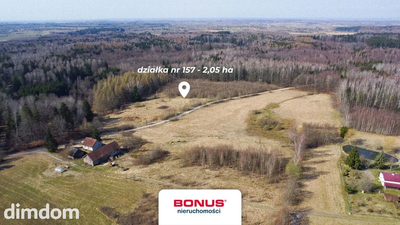 Siedlisko 2,05 ha pod warmińskim lasem