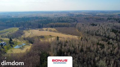 Siedlisko 6,47 ha pod warmińskim lasem - 4