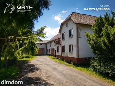 Dom z rozległym zapleczem produkcyjno-garażowym na działce 3465 m² — Kobylnica, ul. Główna (przy DK 21)