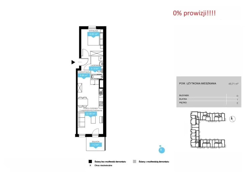 Sprzedam dwupokojowe mieszkanie na Jeżycach. - 78534185.jpg