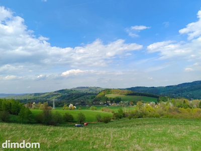 Działki pod lasem z panoramicznym  widokiem