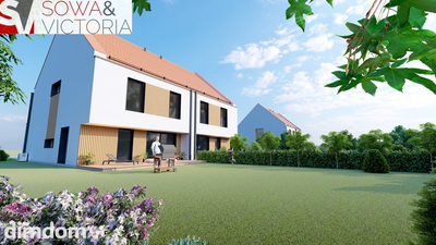 Nowoczesny dom w zabudowie bliźniaczej. - 2