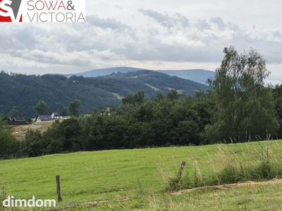 Panoramiczny widok na szczyty gór,  ok 1 km od PKP