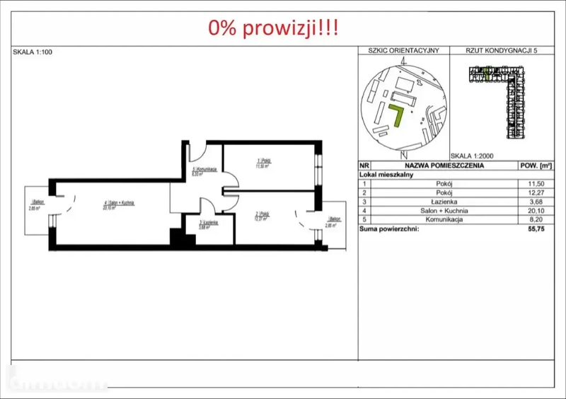 Sprzedam trzypokojowe mieszkanie. 0% prowizji - 79127813.jpg