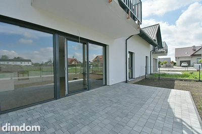 Nowe 3 pokoje z ogrodem, klima, 5 km do Wrocławia