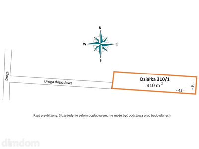 Działka budowlana, 410m2, Kalino, gm.Rzgów - 3