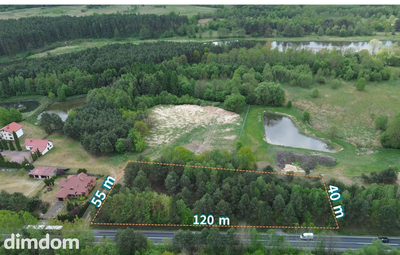 Działka budowlana 5627 m² z WZ na 3 domy– Inowłódz - 5