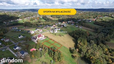 Działka budowlana w Zawadzie gm. Myślenice.