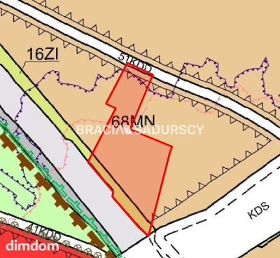 Działka bud.o pow. 70 arów obok zjdadu a4 Rząsce - 3
