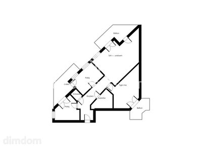 Widok na park - Mieszkanie 90 m², 4 pokoje - 2