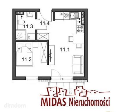 2 POKOJOWE MIESZKANIE Z BALKONEM - 4