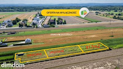 Ogrodzona działka 917m2 Glinik