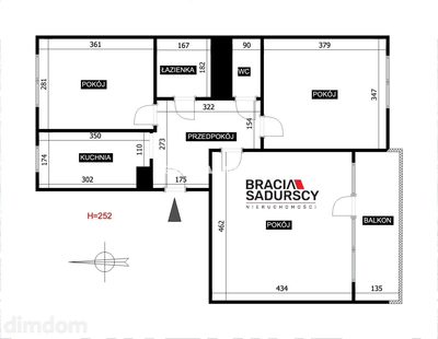 Przestronne 3 pokojowe  mieszkanie o powierzchni 61,40 m² - Kraków, ul. Halszki - Podgórze Duchackie. - 4
