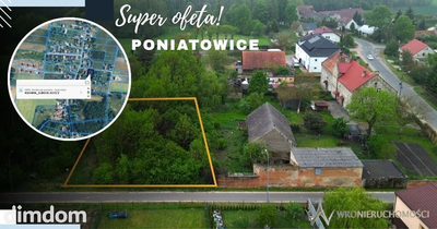 Poniatowice 1250 m² - Przy drodze asfaltowej