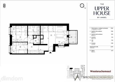 Apartament w Upper House| 61,26 m²| Rezerwacja ! - 2