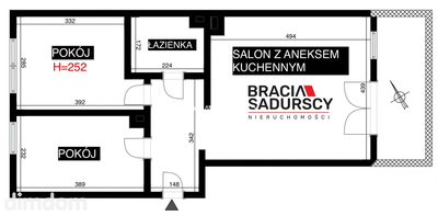 3-pokojowe mieszkanie z dużym balkonem|Blisko SKA - 3
