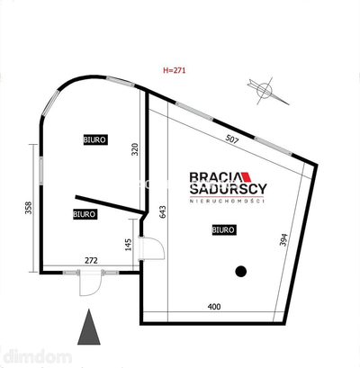 lokal biurowy 44 m2 Prądnik Biały biurowiec - 5