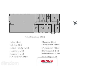 Atrakcyjna hala 312 m2 z biurem i placem | Olsztyn - 5