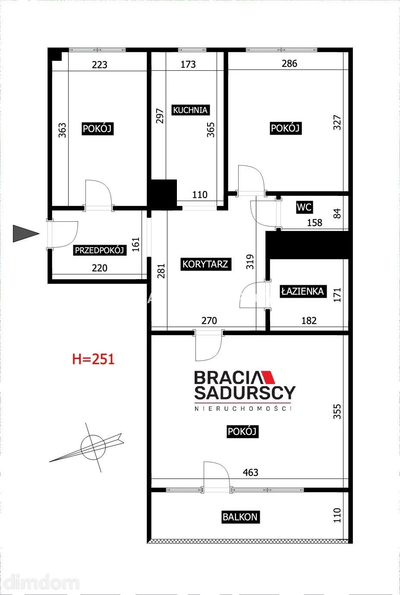 Kraków, Podgórze Duchackie - 3‑pokojowe mieszkanie, 55,7 m² - 3