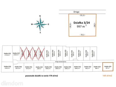 Działki budowlane Bądzyń - od 149 zł/m² MPZP - 3