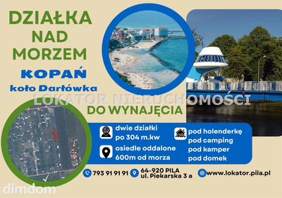 KOPAŃ/działki pod holenderki/kemping/700m morze