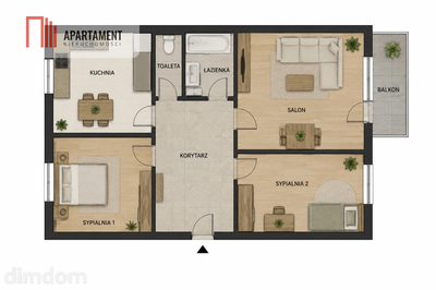 Dwustronne i rozkładowe 3 pokoje, balkon, piwnica - 3