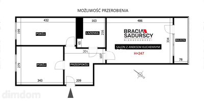2 pok| 44,5m² |balkon |duża piwnica|ul. Komandosów - 4
