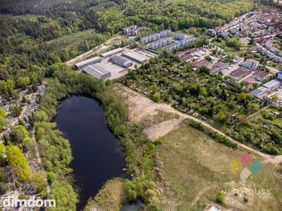 3 działki budowlane Olsztyn 1,1 ha, linia brzegowa
