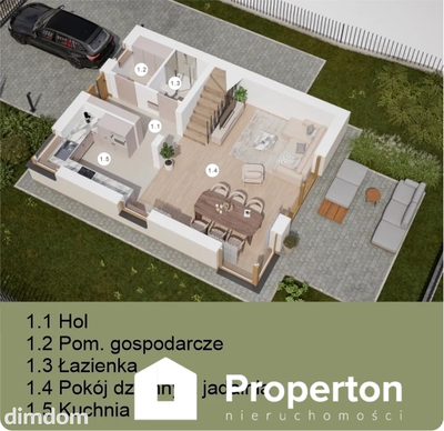 Nowoczesny dom pod Krakowem, 4 pokoje - 5